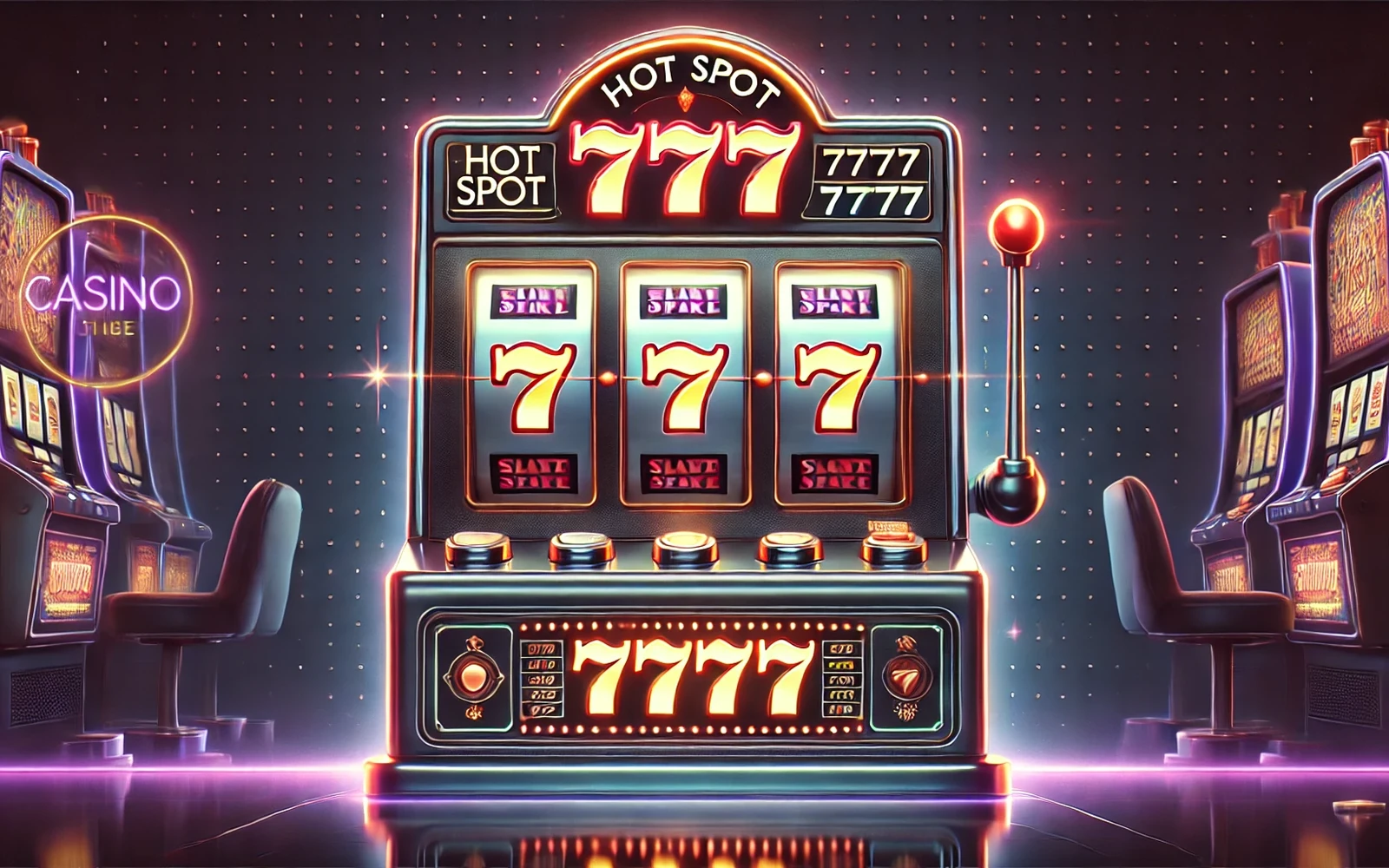 Permainan video slot dengan ilustrasi tematik dan gulungan simbol