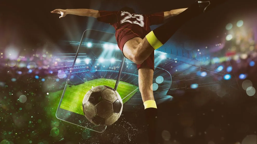 Suasana kompetisi olahraga untuk navigasi liga dan kartu pertandingan 918KAYA